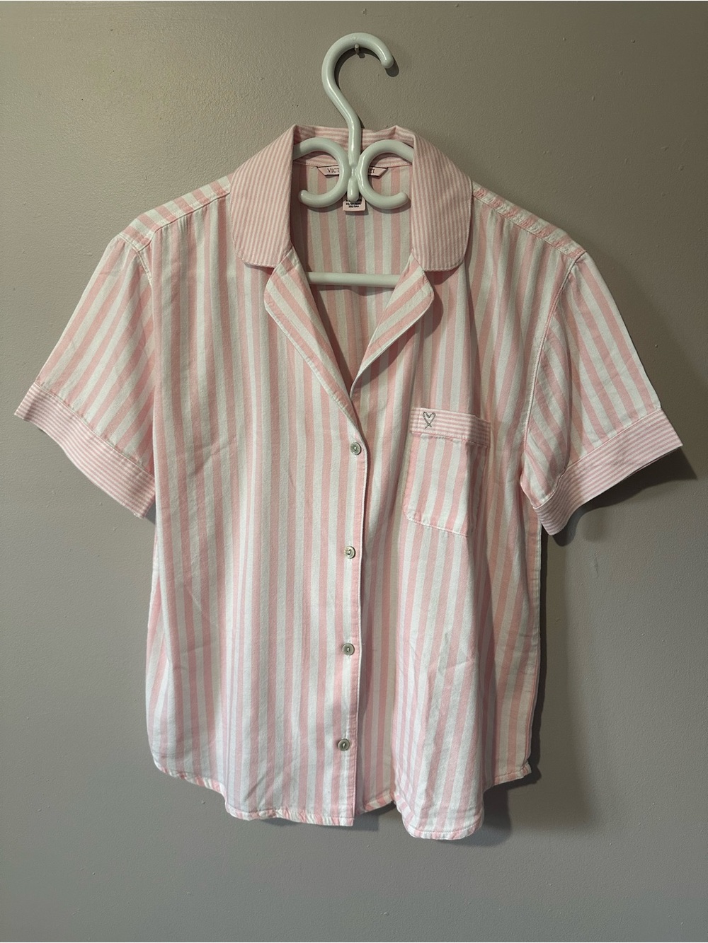 Victoria's Secret Pink Striped Short Pajama Set